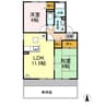 シャンポール Ⅱ 2LDKの間取り