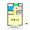 サニーパレス朝倉 1Kの間取り