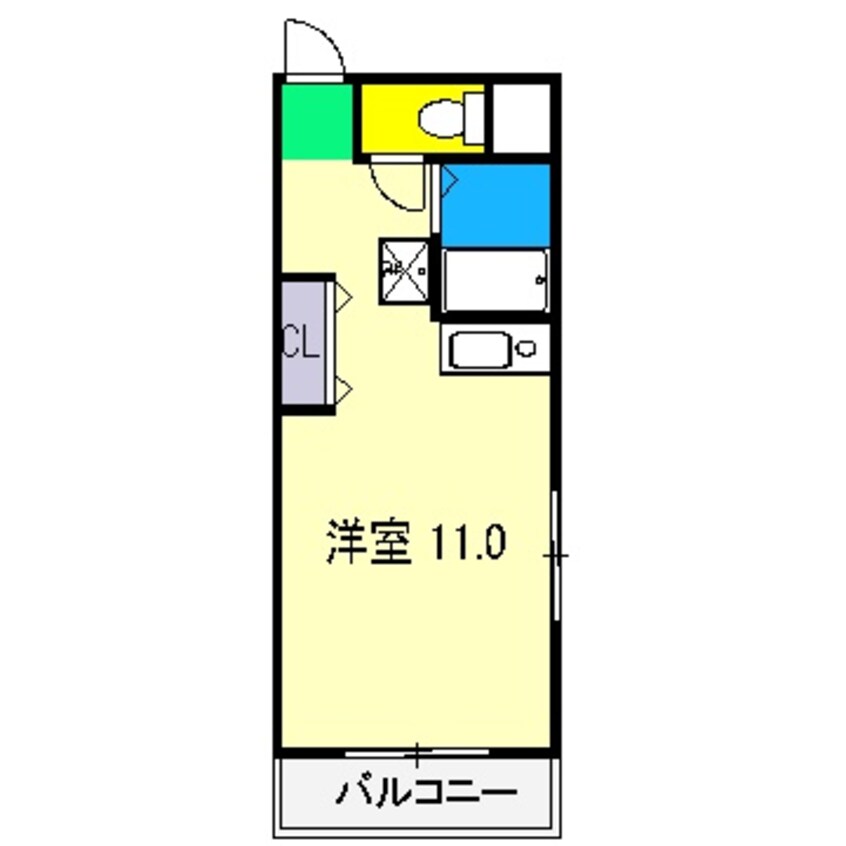 間取図 リヴィエラ天神