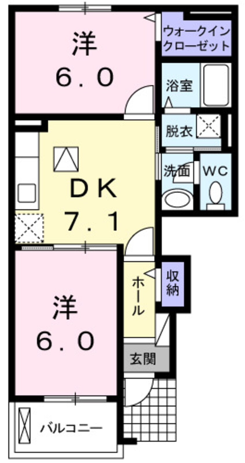 間取図 リバーサイド　リリー　Ⅱ