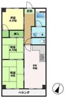マンションロイヤル 3DKの間取り