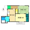 ブルーアイランド 2DKの間取り
