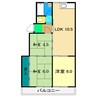 第2あざみハイツ 3LDKの間取り