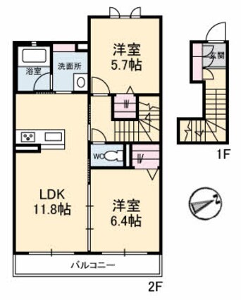 間取図 シャーメゾン 爽