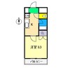 ミタニマンションⅢ 1Kの間取り