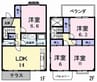 エナール観月坂 4LDKの間取り