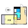 GrandLine-W 1DKの間取り
