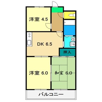 間取図 クレールシャンブル21