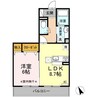 ウィルハイツ福井 1LDKの間取り