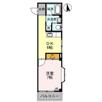 間取図 カナルシャトーＤ７