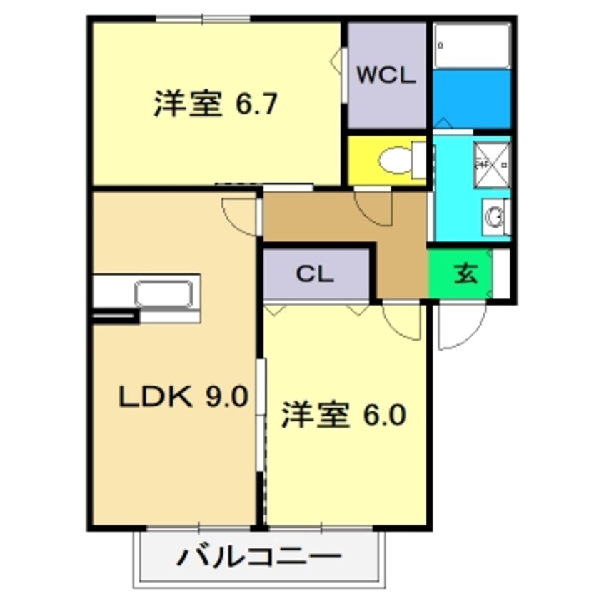 間取図 ソレジオ前里