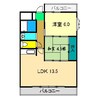 Ros'e2 2LDKの間取り