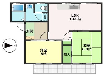 間取図 サングリーンハイツ暁 B棟