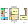 めぞん太陽 Ⅱ 2DKの間取り