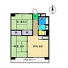 Blanc D'or 2DKの間取り