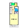 貳室邸マンション 1Kの間取り