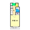 貳室邸マンション 1Kの間取り