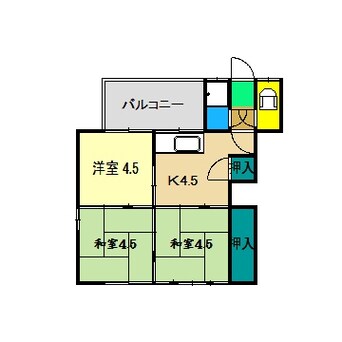 間取図 こめやすハイツ