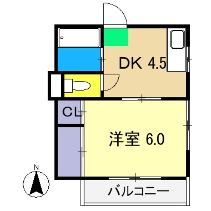 間取図 コーポK&T