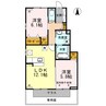 福井ガーデンハイツ B棟 2LDKの間取り