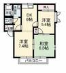 レジデンス鹿児 3DKの間取り