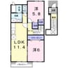 パノラマ 2LDKの間取り