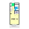グランリーオ 1Rの間取り