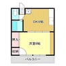 ハイツ三本 1Kの間取り