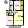 ウエスト孕 2LDKの間取り