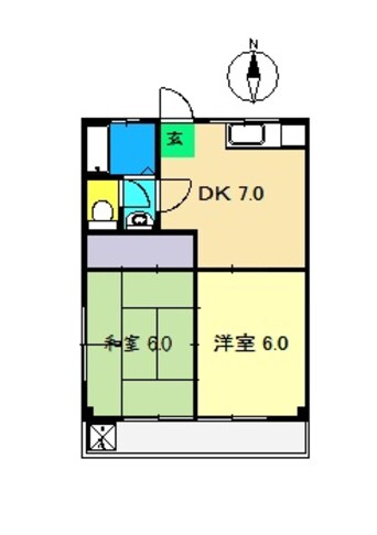 間取図 第3コーポ谷内