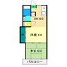 東山コーポ 2DKの間取り