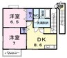 ハイムレーベン　Ｃ 2DKの間取り