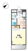 トランキーロ 1Kの間取り