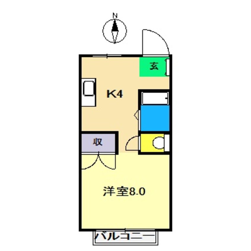 間取図 白竜マンション