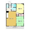 高知市電ごめん線・伊野線/旭町一丁目駅 徒歩12分 2階 築46年 2LDKの間取り