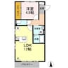 セジュール ﾓﾅﾘｴ 1LDKの間取り