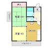アステール・K 2DKの間取り