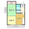 アステール・K 2DKの間取り