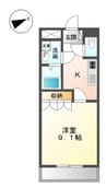 トランキーロ 1Kの間取り