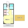 サンテラス北本町 1Rの間取り