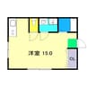 ハイツボヌール 1Rの間取り