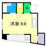 レジデンスオーキッド 1Rの間取り
