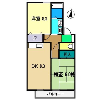 間取図 ハイカムール高須