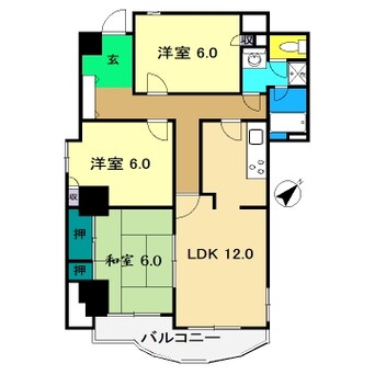 間取図 フォートヒル102