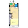 サワベマンション 1LDKの間取り