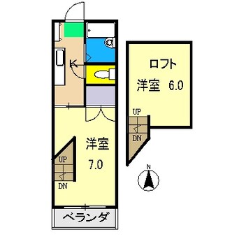 間取図 ドミール葛島