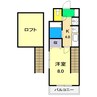 貳室邸マンション 1Kの間取り
