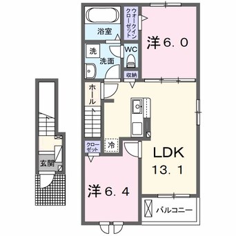 間取図 フルールⅢ