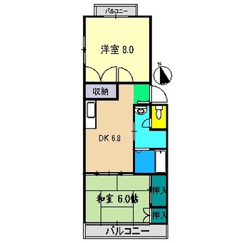 間取図 ロイヤルハイツ山岡