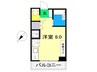 エトワール鴨部 Ⅰ 1Rの間取り